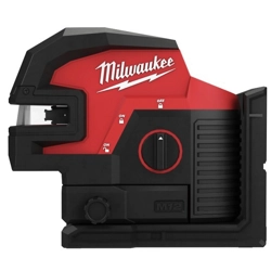 vendita online Laser lineare verde m12™ a 2 linee con 4 punti piombo solo corpo Misuratori e Livelle Milwaukee